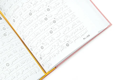 Silinebilir Kalemli Gölgeli Kuranı Kerim - Hafızlar için Arapça El Yazısı Pratik Kitabı - Pembe - 7