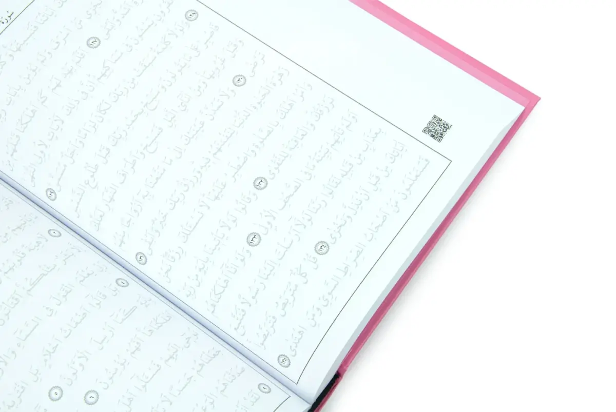 Silinebilir Kalemli Yazılabilir Arapça Gölgeli Kuranı Kerim - Pembe - 5