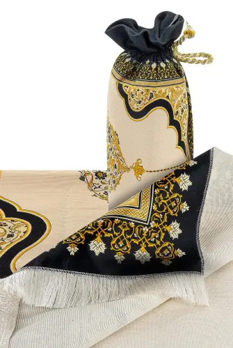 Silk Textured Carrying Bag Prayer Rug IPK06 - İhvan (1)