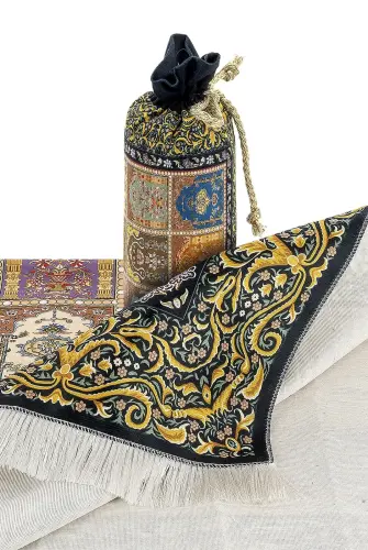 Silk Textured Carrying Bag Prayer Rug IPK07 - İhvan (1)