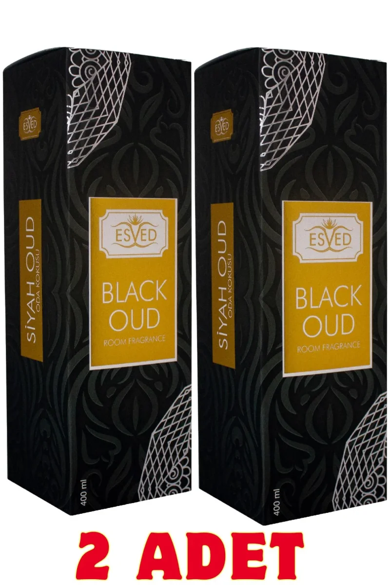 Siyah Oud & Black Oud Oda ve Kumaş Spreyi Seccade Spreyi Oda Kokusu Koku 400 Ml. 2 Adet - 1