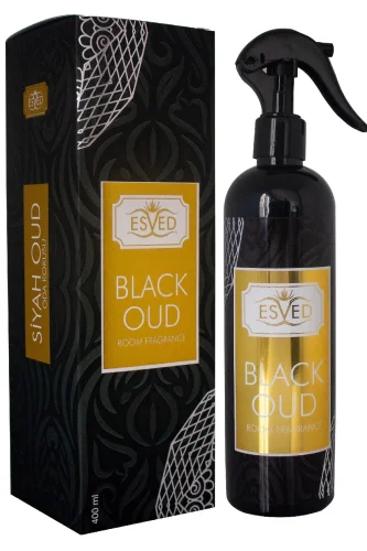 Siyah Oud & Black Oud Oda ve Kumaş Spreyi Seccade Spreyi Oda Kokusu Koku 400 Ml. 2 Adet - Esved (1)