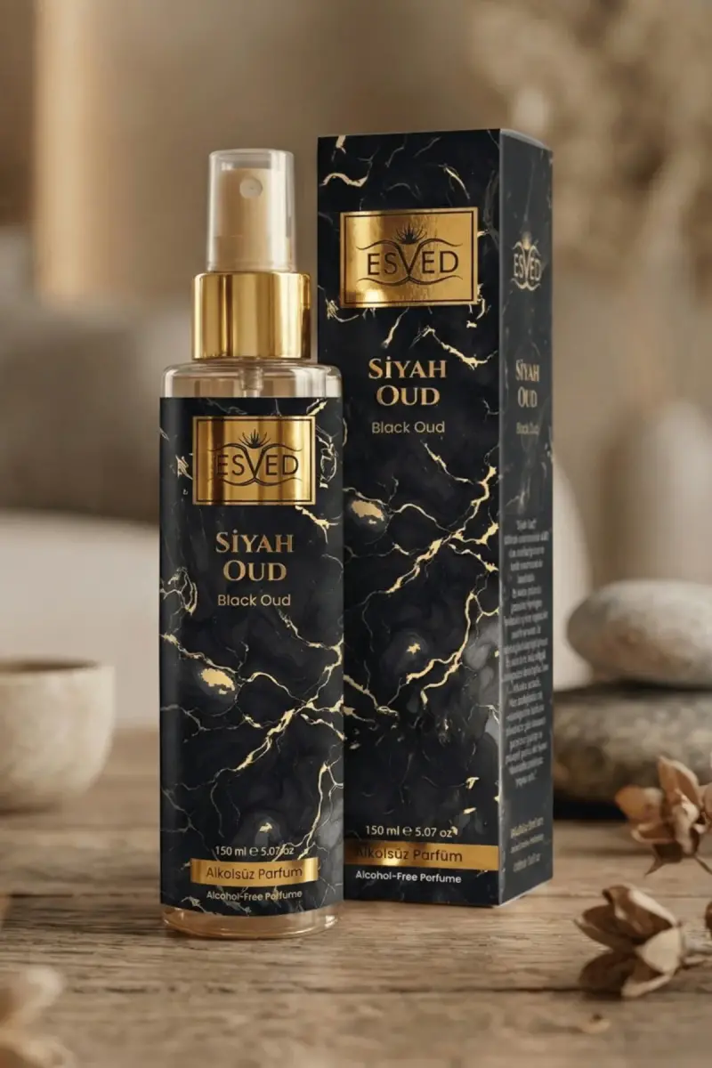 Siyah Oud Kokusu Alkolsüz Parfüm 150 ml. - 1