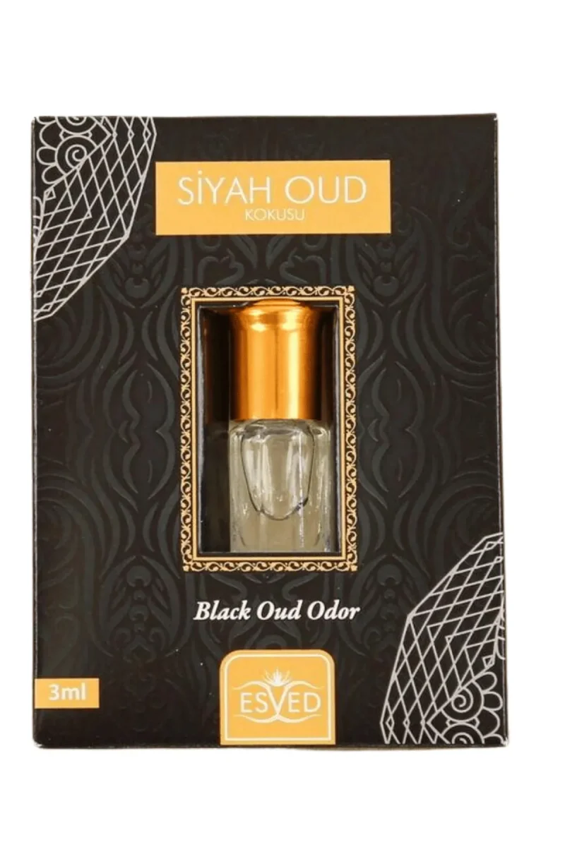 Siyah Oud Parfüm Esansı Alkolsüz Esans 3Ml. - 1