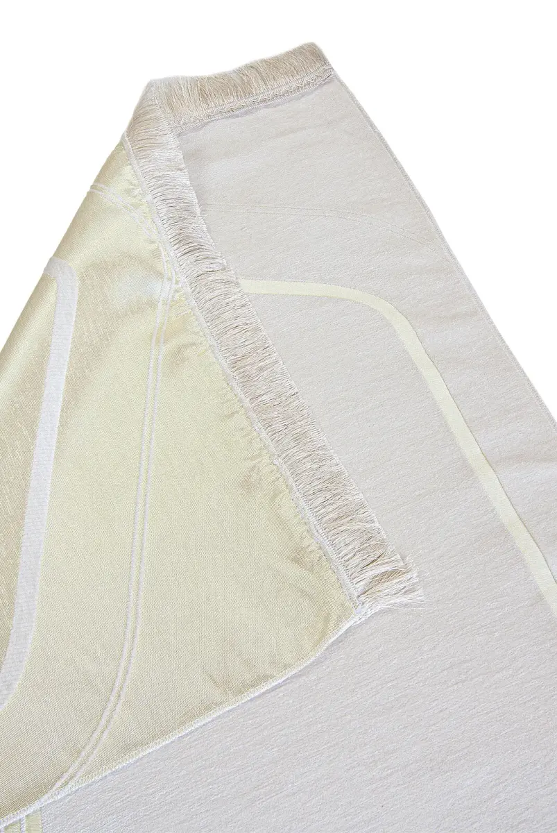 Soft Textured Chenille Prayer Rug Set and Prayer Beads with Hearts for Couples Special for Valentine's Day - 6