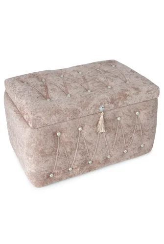 Söz Nişan Düğün Çeyizlik Kadife Gelin Bohça İkili Sandık - Kiremit - İhvan (1)