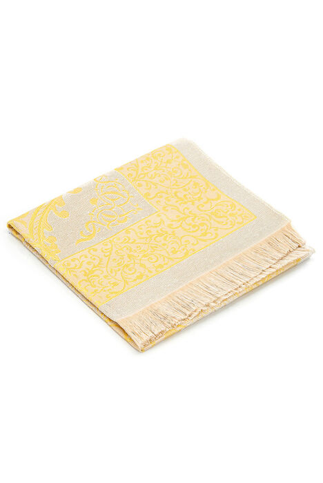 Special Cylinder Boxed Prayer Rug Set Yellow - 2