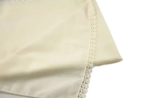 Special Cylinder Boxed Set Pearl Rosary Cotton Scalloped Mevlid Veiled Cream Color - 4