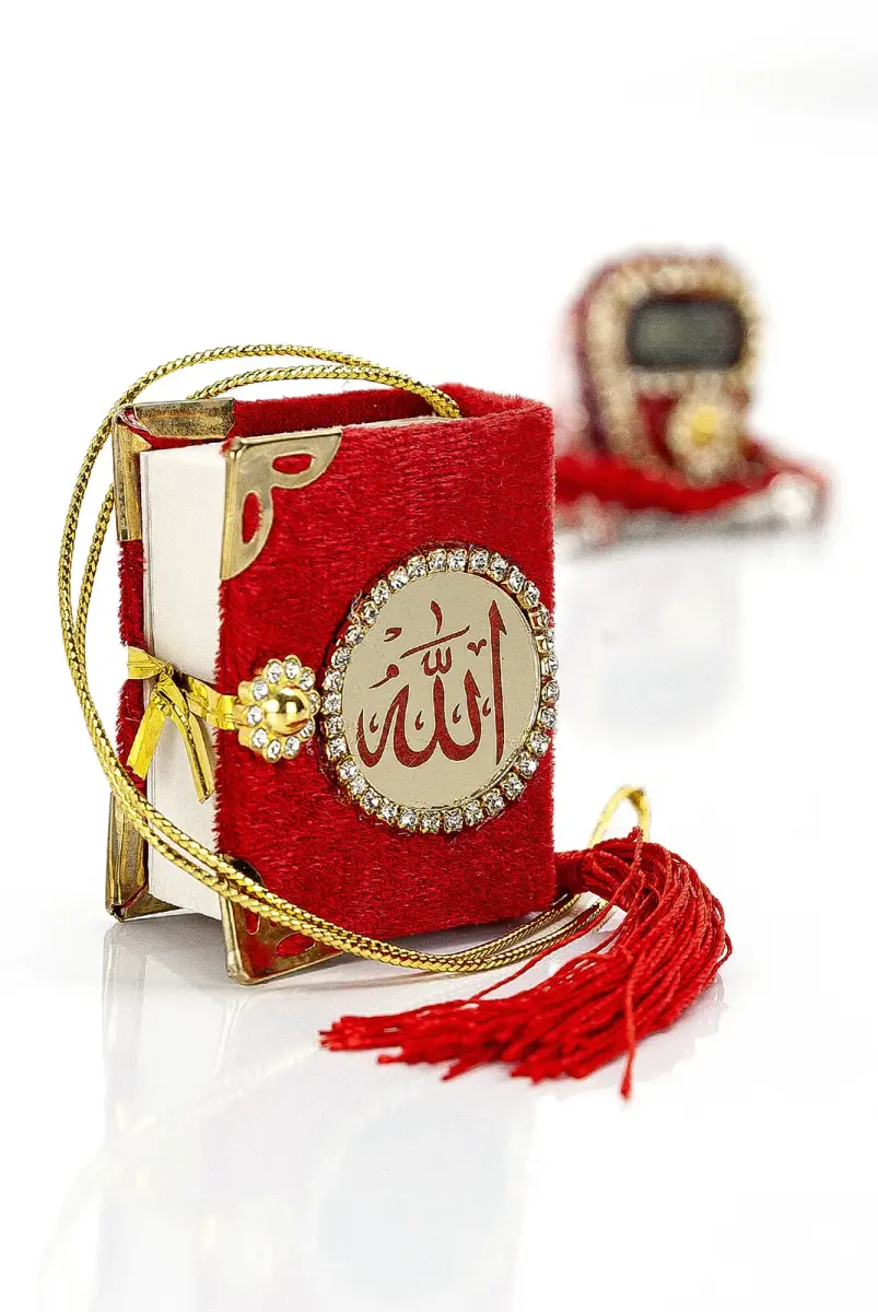 Stone Dhikrmatic - Mini Quran - Gift Set with Crystal Stone Rosary - Red Color - 4