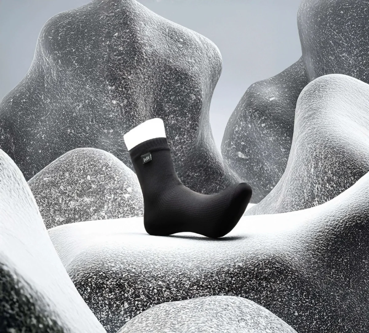 Su Geçirmez Termal Mest Çorap – Abdest Uyumlu Çorap, Isı Yalıtımlı Soğuk Geçirmez - 5