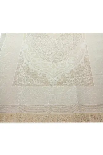 Taffeta Prayer Rug - Şantuk Marsupial - Cream Color - 4