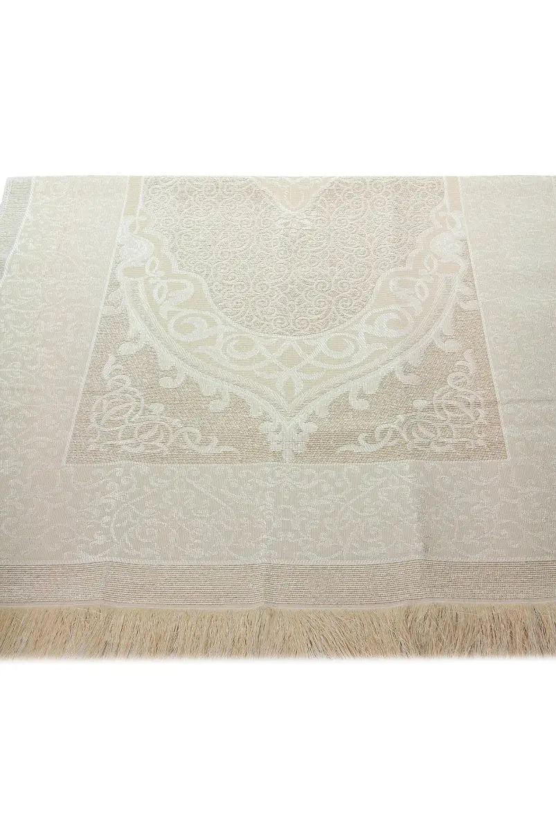 Taffeta Prayer Rug - Şantuk Marsupial - Cream Color - 4