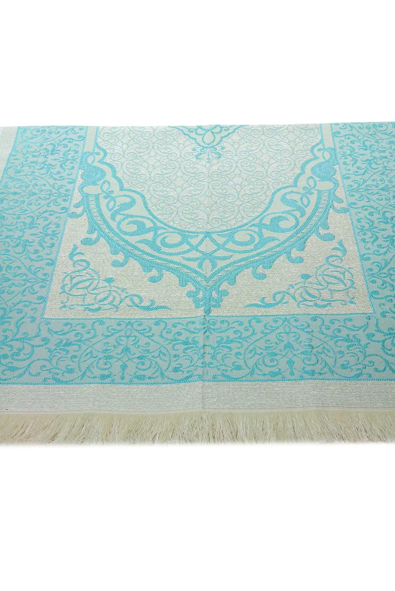 Taffeta Prayer Rug - Slub Pouch - Blue Color - 4