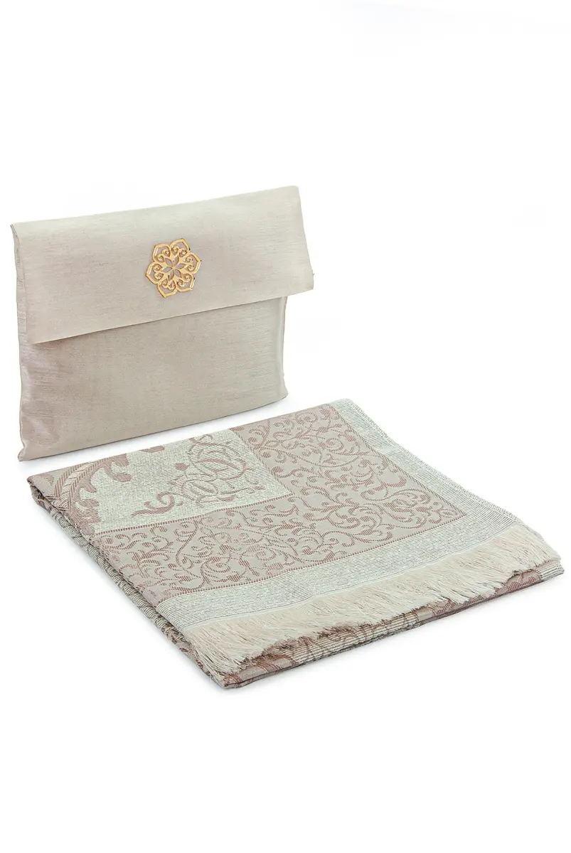 Taffeta Prayer Rug - Slub Pouch - Gold Color - 1