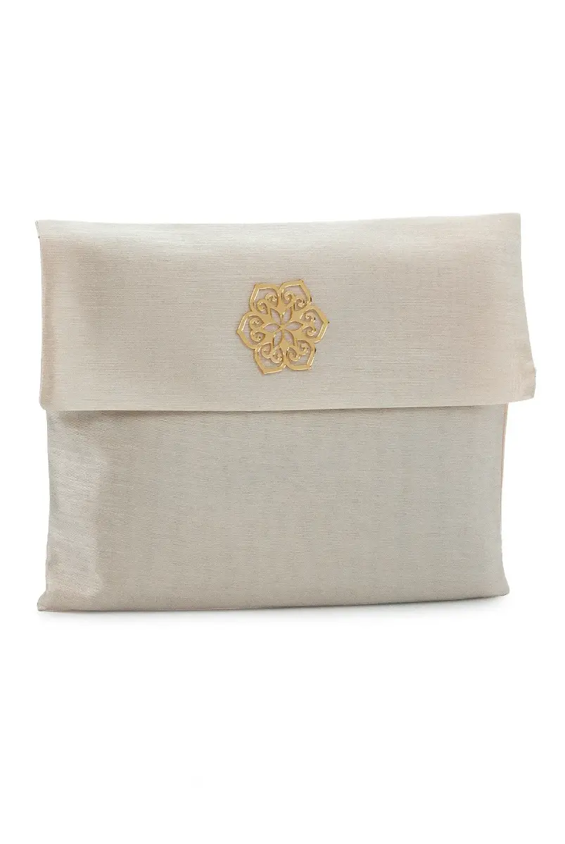 Taffeta Prayer Rug - Slub Pouch - Gold Color - 2