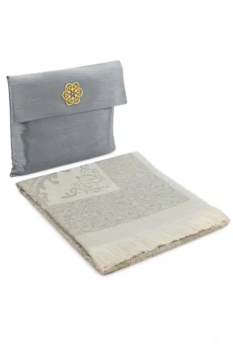 Taffeta Prayer Rug - Slub Pouch - Gray Color - 1