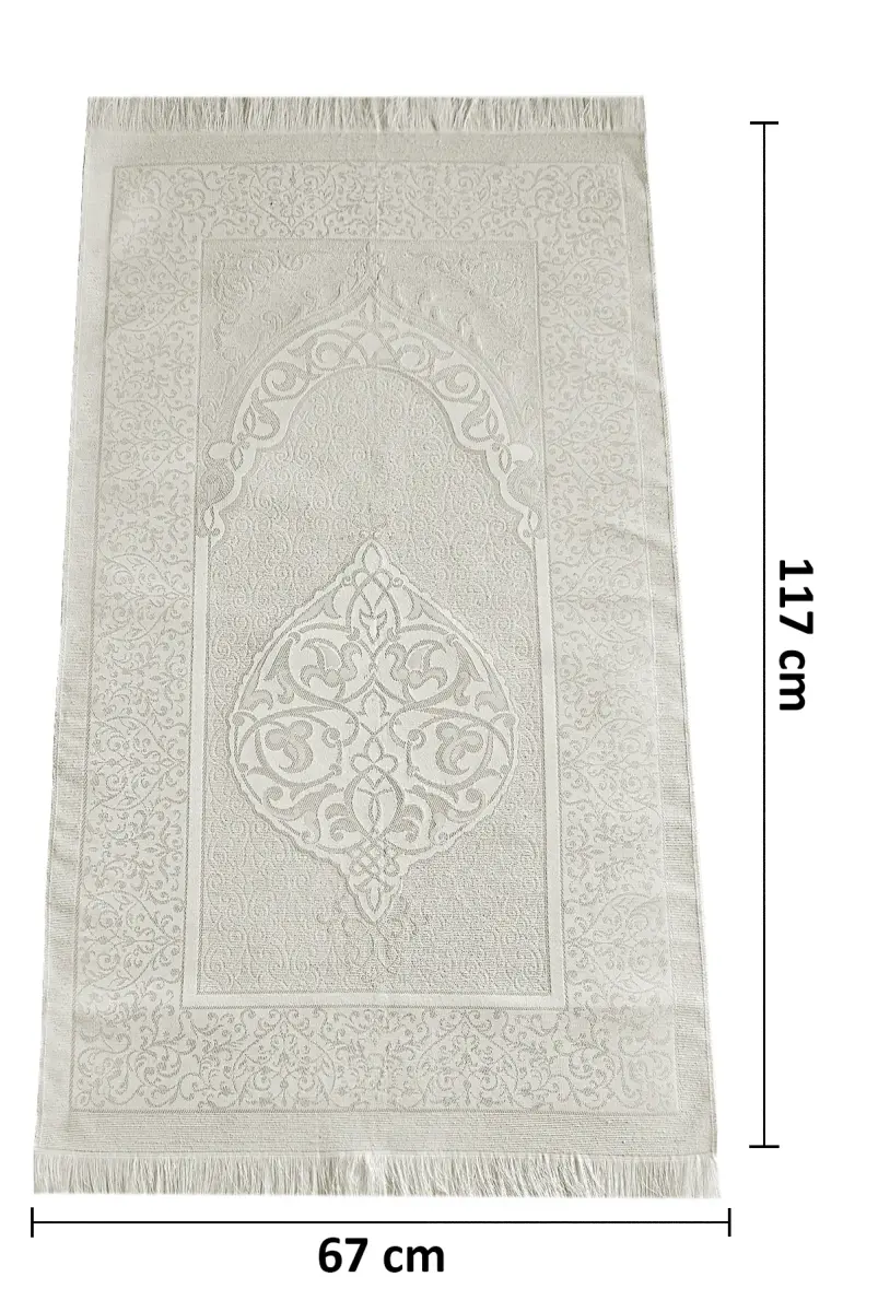 Tafta Seccade - Şantuk Keseli - Gri Renk - 5