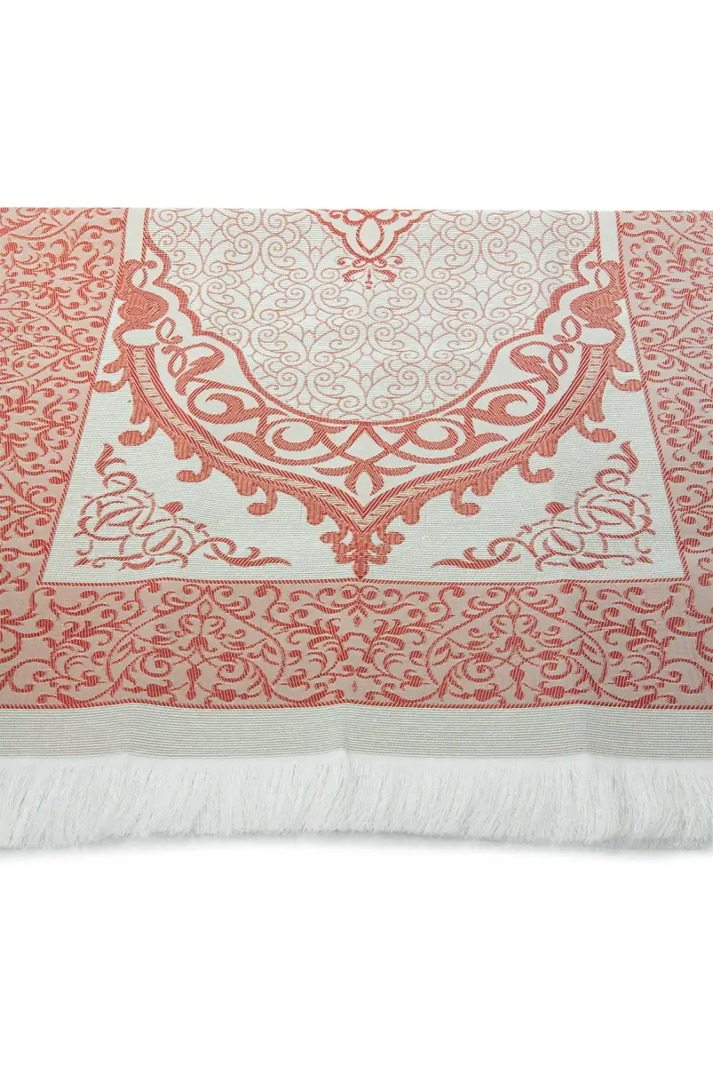 Tafta Seccade - Şantuk Keseli Mevlüt Seti - Hac Umre Hediyelik - Bordo - 4