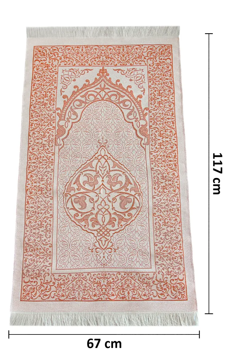 Tafta Seccade - Şantuk Keseli Mevlüt Seti - Hac Umre Hediyelik - Bordo - 3