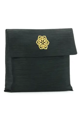 Tafta Seccade - Şantuk Keseli Mevlüt Seti - Hac Umre Hediyelik - Siyah - 2