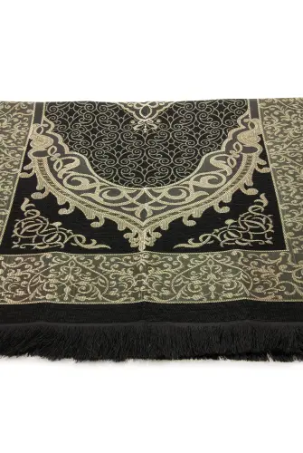 Tafta Seccade - Şantuk Keseli Mevlüt Seti - Hac Umre Hediyelik - Siyah - 4