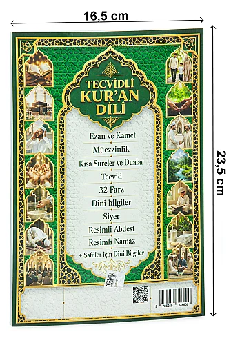 Tecvidli Kuran Dili Hakkı Baytan Ezan Kamet Müezzinlik Kısa Sureler Dualar Resimli Abdest Namaz Kitabı - Hep Kitap YayınEvi (1)