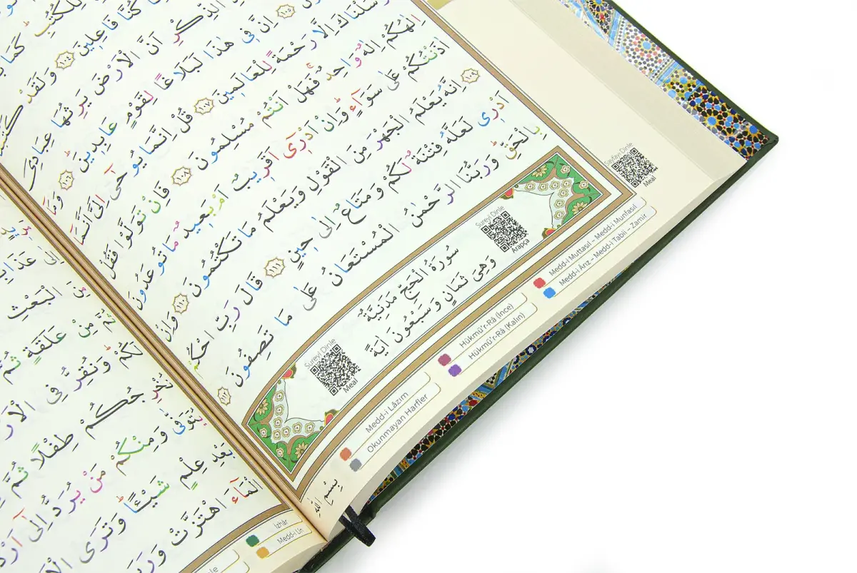 Tecvidli Kuranı Kerim - Termo Deri - Cami Boy - Yeşil Renkli - Ayfa Yayınevi - Bilgisayar Hatlı - 4