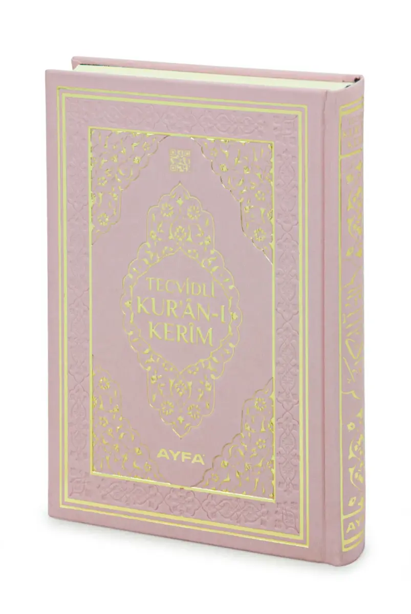 Tecvidli Kuranı Kerim - Termo Deri - Orta Boy - Açık Pembe - Ayfa Yayınevi - Bilgisayar Hatlı - 1