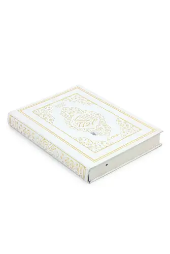 Tecvidli Kuranı Kerim - Termo Deri - Orta Boy - Beyaz Renkli - Ayfa Yayınevi - Bilgisayar Hatlı - Ayfa Yayınevi (1)