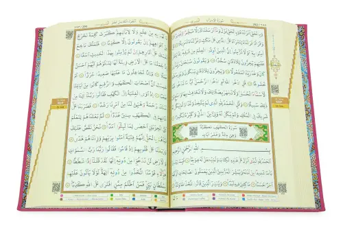 Tecvidli Kuranı Kerim - Termo Deri - Orta Boy - Fuşya Renkli - Ayfa Yayınevi - Bilgisayar Hatlı - 3
