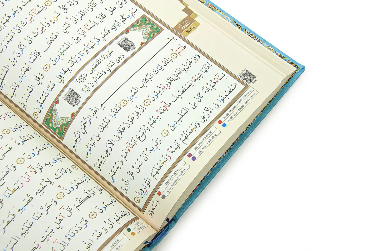 Tecvidli Kuranı Kerim - Termo Deri - Rahle Boy - Mavi Renkli - Ayfa Yayınevi - Bilgisayar Hatlı - 4