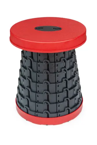 Teleskopik Katlanabilir Kolay Taşınabilir Akordiyon Tabure Banyo Kamp Taburesi - 3