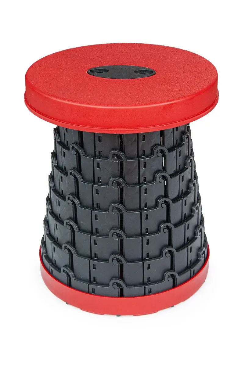 Teleskopik Katlanabilir Kolay Taşınabilir Akordiyon Tabure Banyo Kamp Taburesi - 3