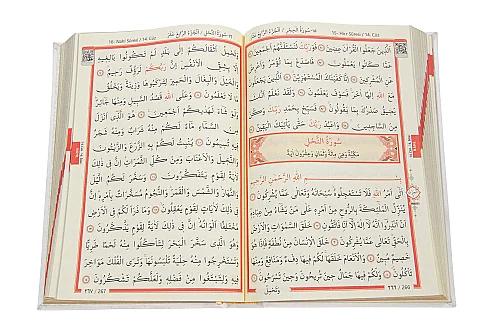 Orta Boy Arapça Kuranı Kerim Termo Deri Bilgisayar Hatlı Diyanet Mühürlü Beyaz - 4