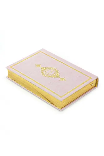 Termo Deri Ciltli Kuranı Kerim Ahmet Hüsrev Hatlı Hafız Boy Pembe - Hayrat Neşriyat (1)