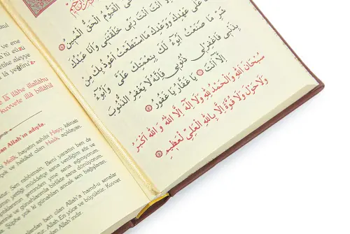 Termoderi Ciltli Büyük Cevşen - Kahverengi - 4