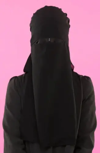 Tesettür Peçe Üç Parça - 1
