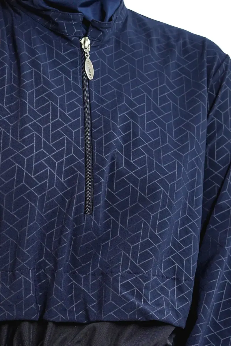 Tesmay Kadın Jileli Tam Kapalı Tesettür Mayo 22104-25 Koyu Lacivert - 4