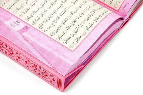 The Holy Quran - Plain Arabic - Medium Size - With Voice - Pink - With Computer Line - 3