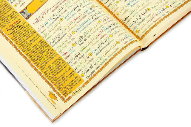 The Quran and the Interline Word Turkish Word by Word and Its Meaning - Mealli Quran - Cami Boy - Haktan Yayınları