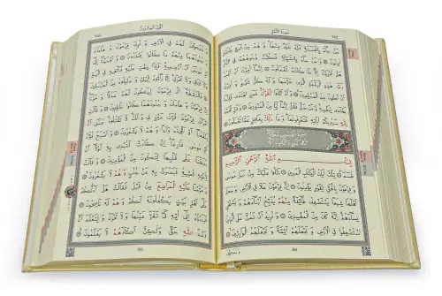 Thermo Leather Bound - Calligraphy by Ahmed Husrev Efendi - Bag Sized - Plain Arabic Quran - Gold - 3