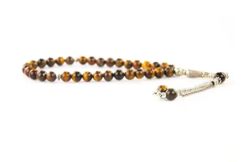Tiger Eye Ceyt Stone 33 Piece Rosary - İhvan (1)