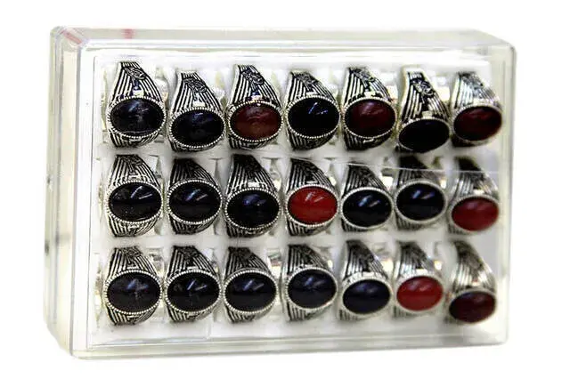 Tuğralı Erkek Yüzüğü 42'li Paket-6128 - 1