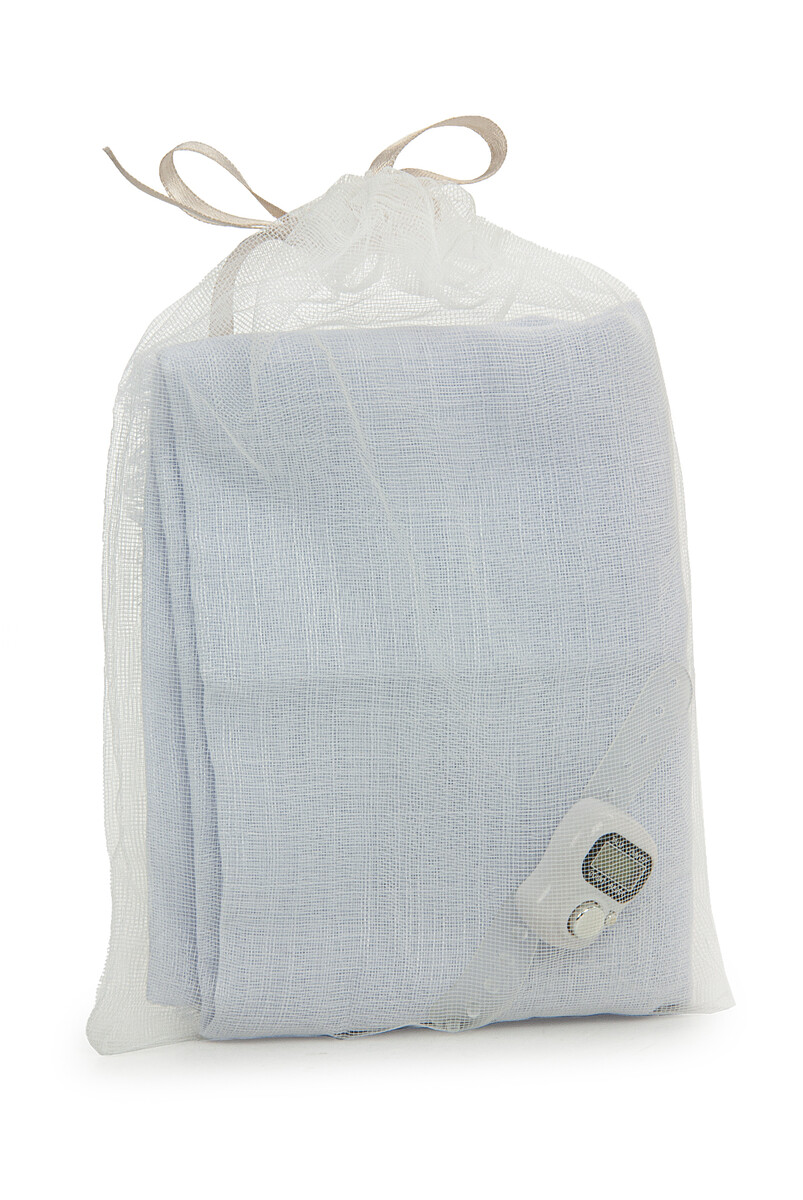 Tulle Pouch Cotton Mevlüt Cloth and Chanting Counter Set White - 2