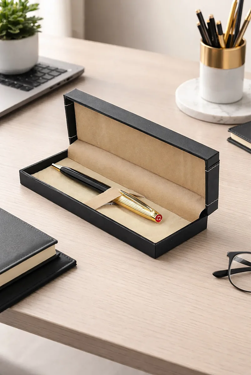 Türk Bayraklı Özel Kutulu Tükenmez Kalem , Lüks Kurumsal Hediyelik Kalem - 1