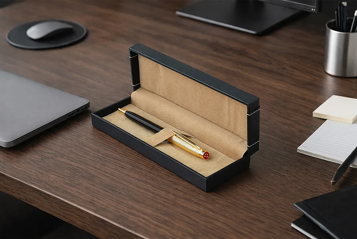 Türk Bayraklı Özel Kutulu Tükenmez Kalem , Lüks Kurumsal Hediyelik Kalem - 2