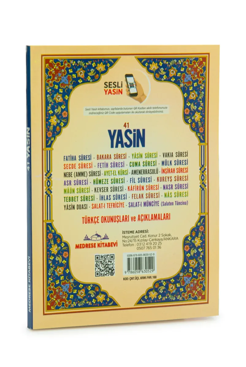 Türkçe Okunuşlu ve Mealli Sesli 41 Yasini Şerif Çanta Boy - 2