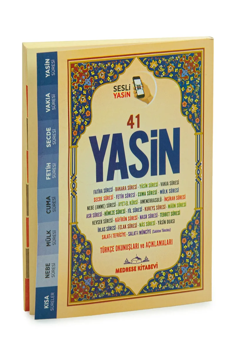 Türkçe Okunuşlu ve Mealli Sesli 41 Yasini Şerif Çanta Boy - 1