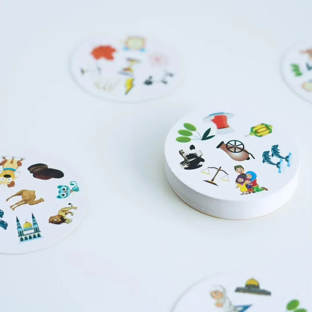 Twins İslami Dobble Oyunu – Eğitici ve Eğlenceli 5'i 1 Arada Çocuk Oyunu - 3