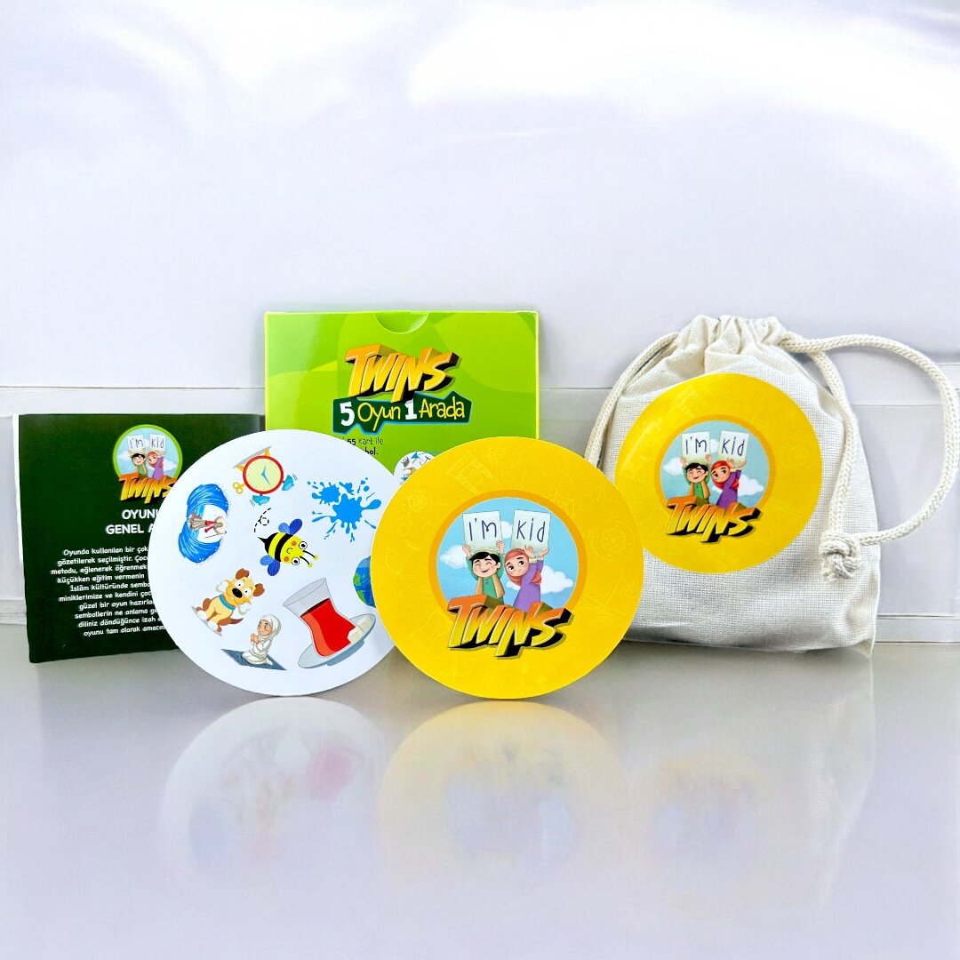 Twins İslami Dobble Oyunu – Eğitici ve Eğlenceli 5'i 1 Arada Çocuk Oyunu - 4
